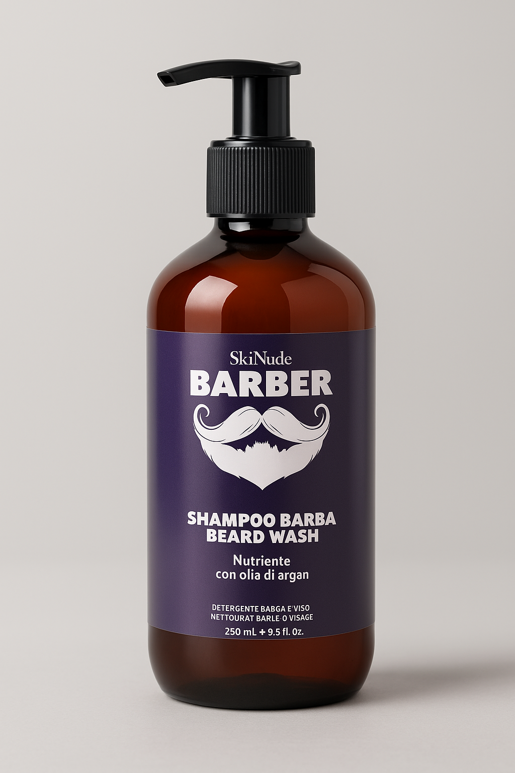 Shampoo Barba Nutriente con Olio di Argan – SkinNude Barber